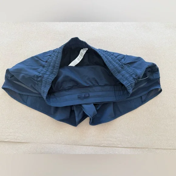 Lululemon — Hotty Hot Women's Navy Athletic Shorts — Size 12 — NWT - Picture 6 of 12
